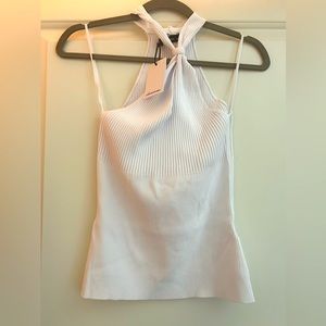 White halter top